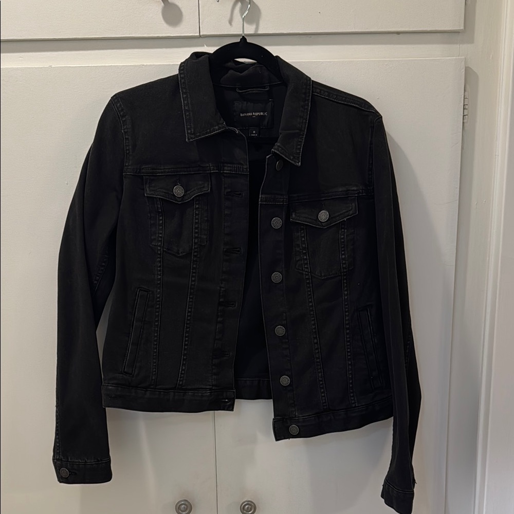 Banana Republic Black Denim Jacket